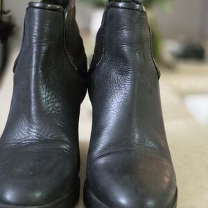 Donald Pliner Black Leather Ankle Boots